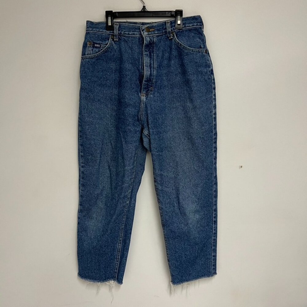 Vintage LEE denim jeans high waist straight leg womens